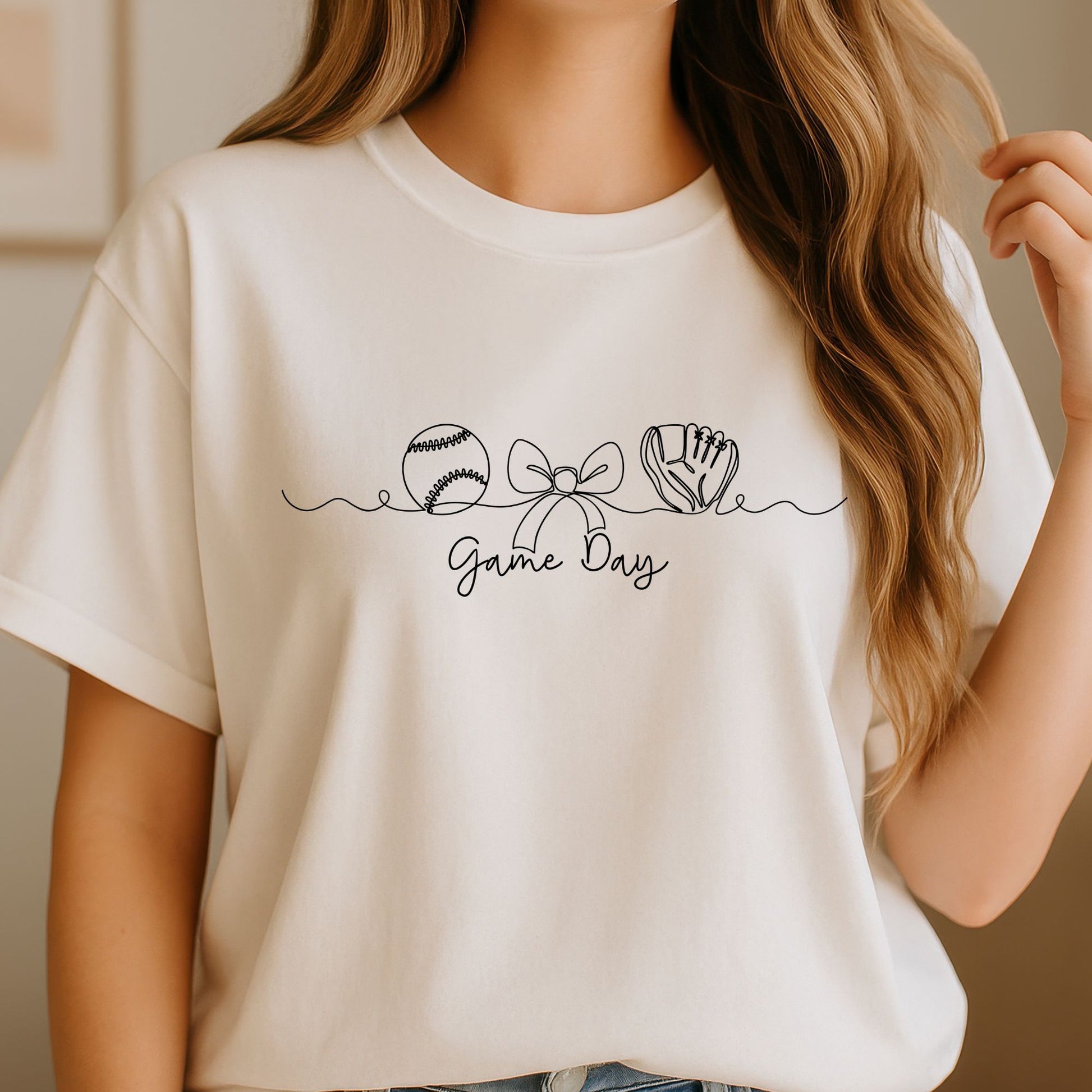 coquette-baseball-game-day-line-drawing-dtf-transfer-tee-hoodie