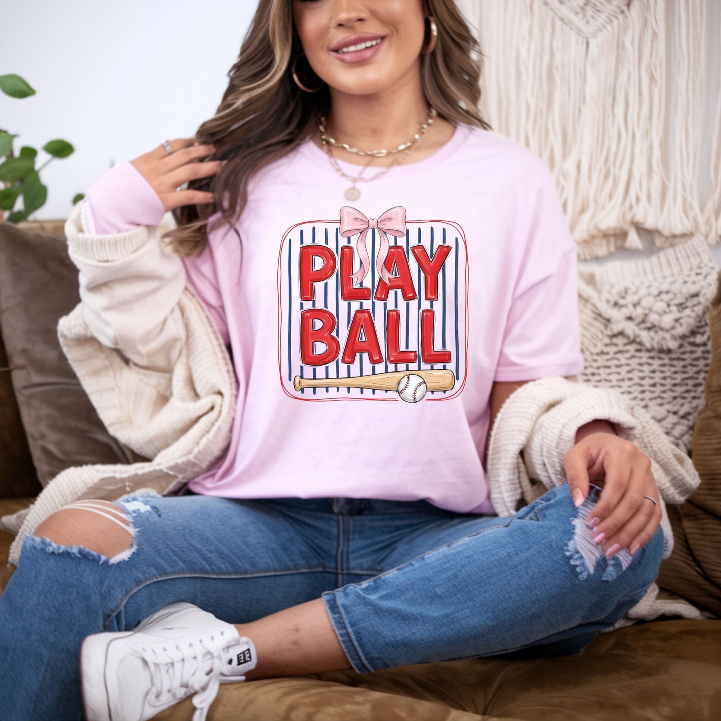 coquette-play-ball-pink-bow-dtf-transfer-tee-hoodie