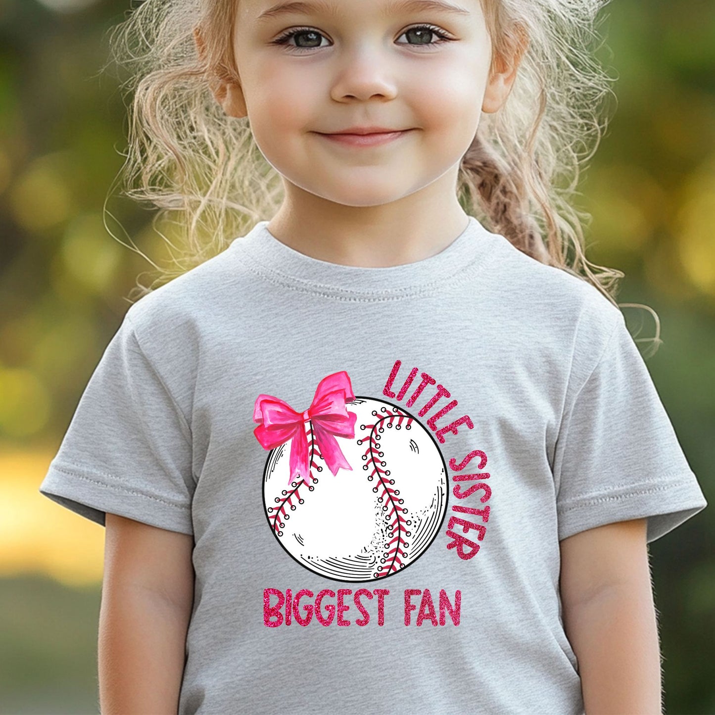 little-sister-biggest-fan-baseball-dtf-transfer-kids-shirt