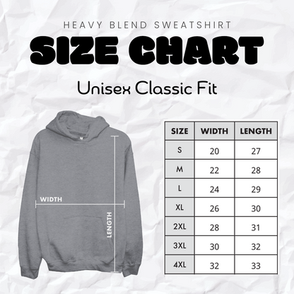 custom-hoodie-size chart