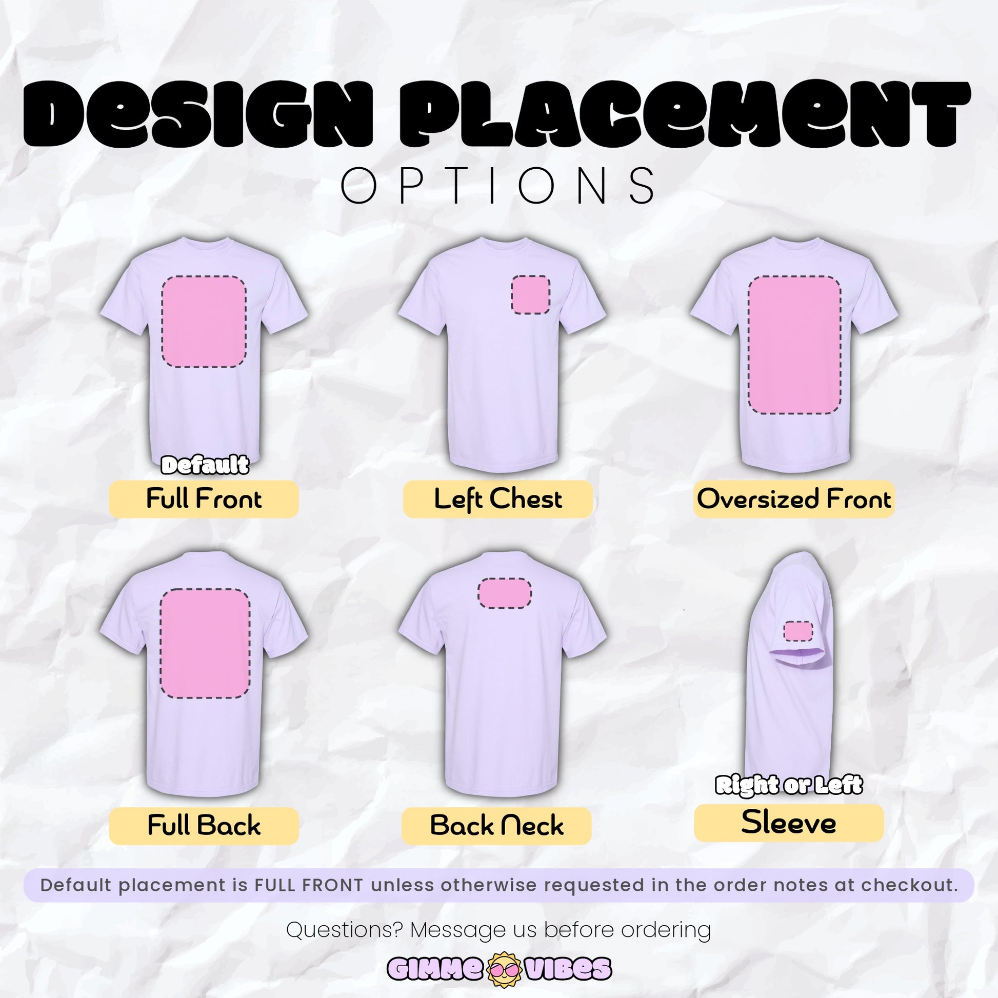 Custom t-shirt where customers upload their own artwork for printing
