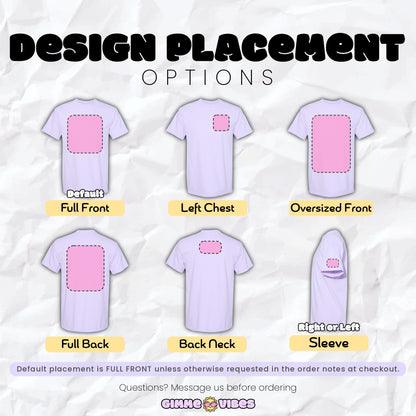Custom t-shirt where customers upload their own artwork for printing